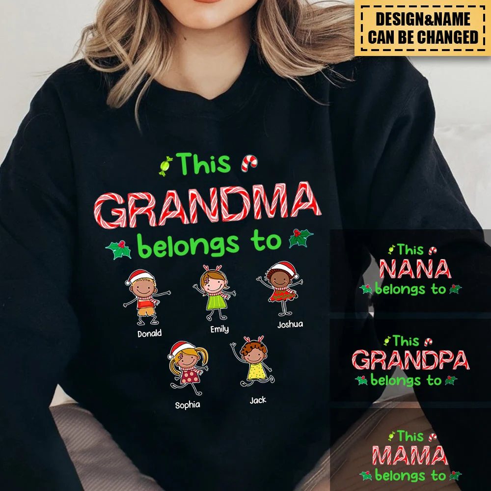 Personalized Grandpa Grandma Christmas Sweatshirt - Image 2