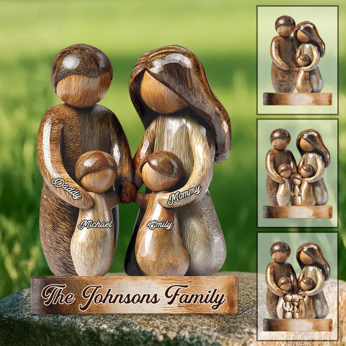 Personalized Happy Family Custom Shaped Acrylic Plaque - Image 3