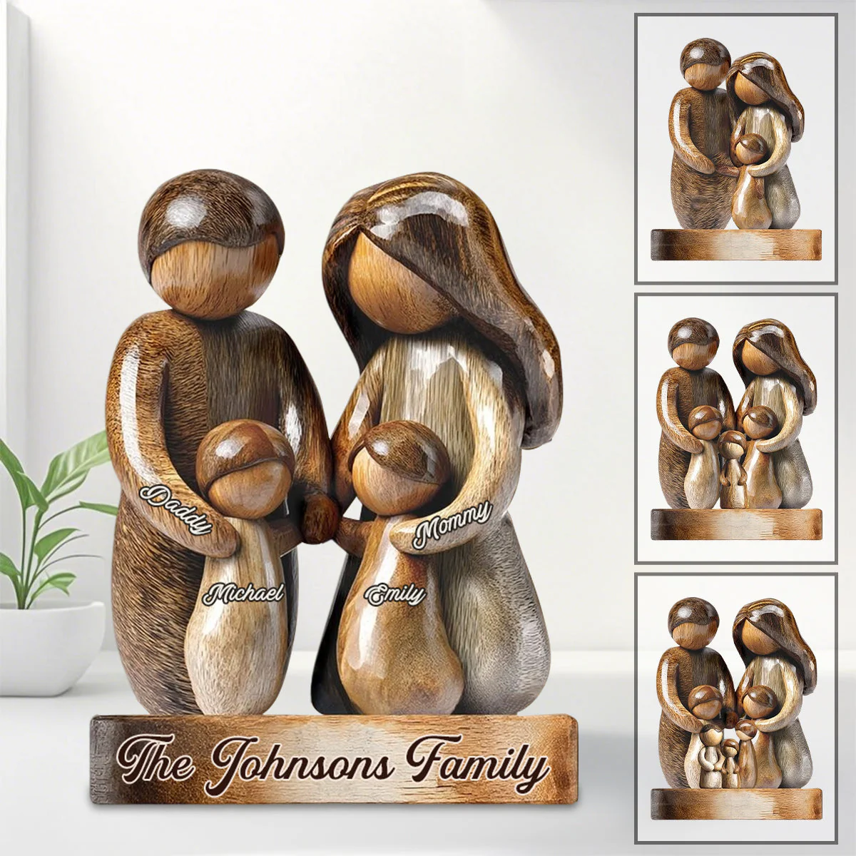 Personalized Happy Family Custom Shaped Acrylic Plaque - Image 6