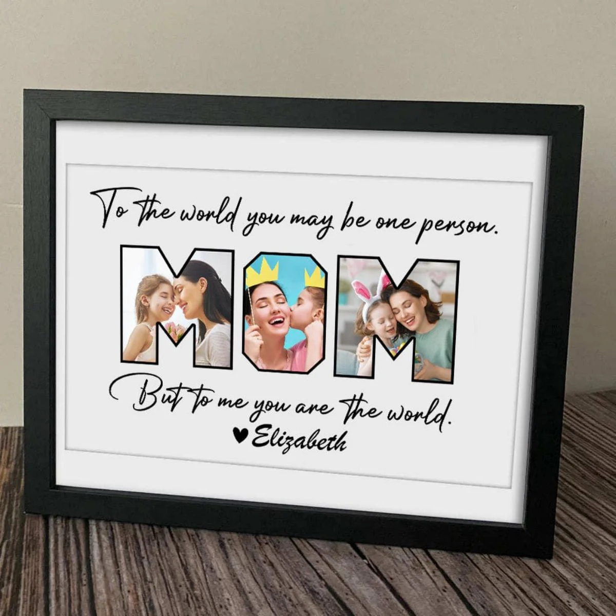 Personalized Happy Mother's Day To Mom Picture Frame - Image 3
