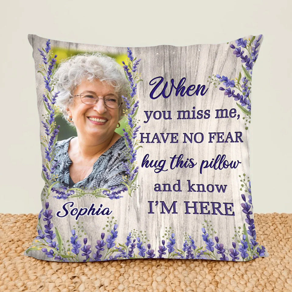 Personalized Have No Fear Hug This Memorial Pillow - Image 4