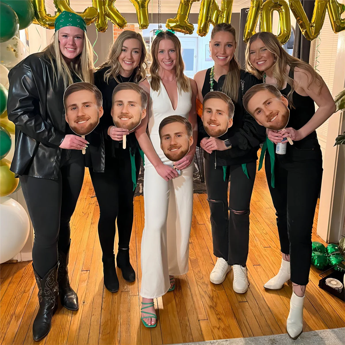 Personalized Heads Face Mask Party Decoration - Image 3