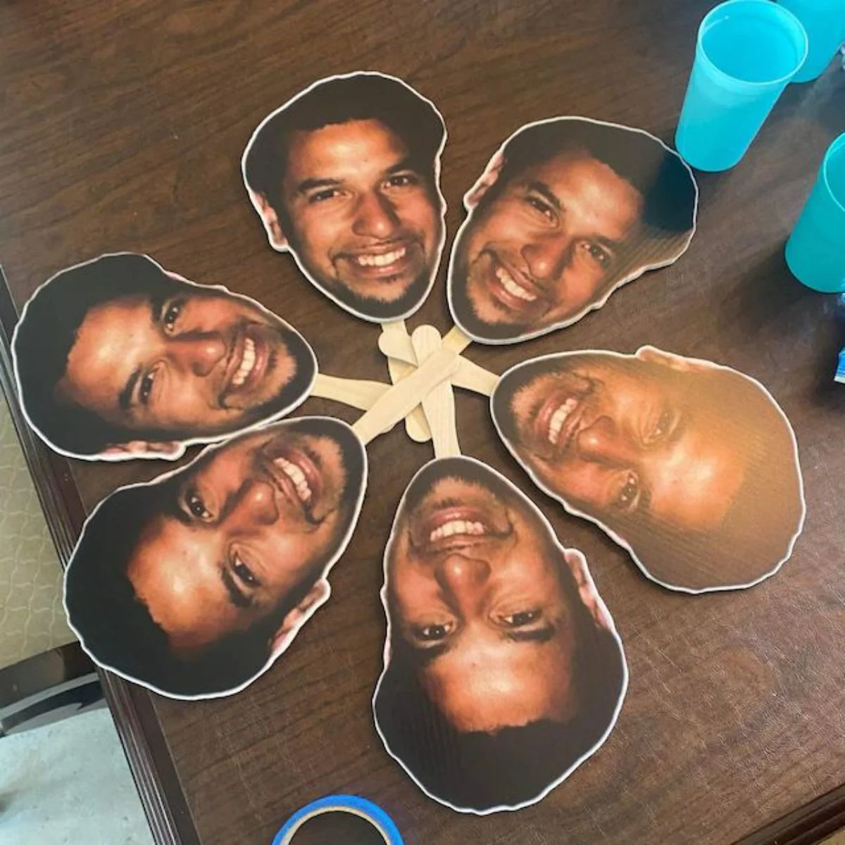 Personalized Heads Face Mask Party Decoration - Image 7