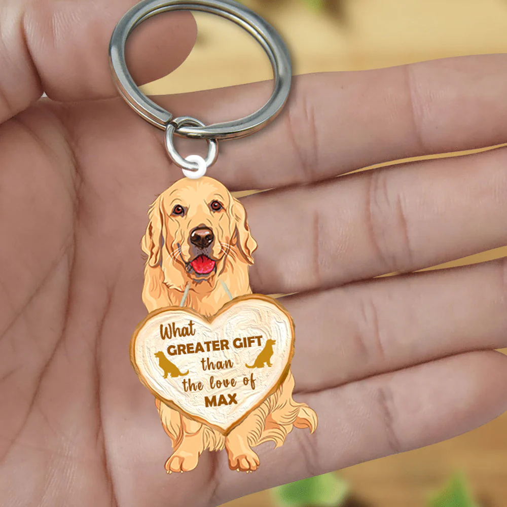 Personalized Heart Dog Acrylic Keychain Gift For Dog Lovers - Image 3