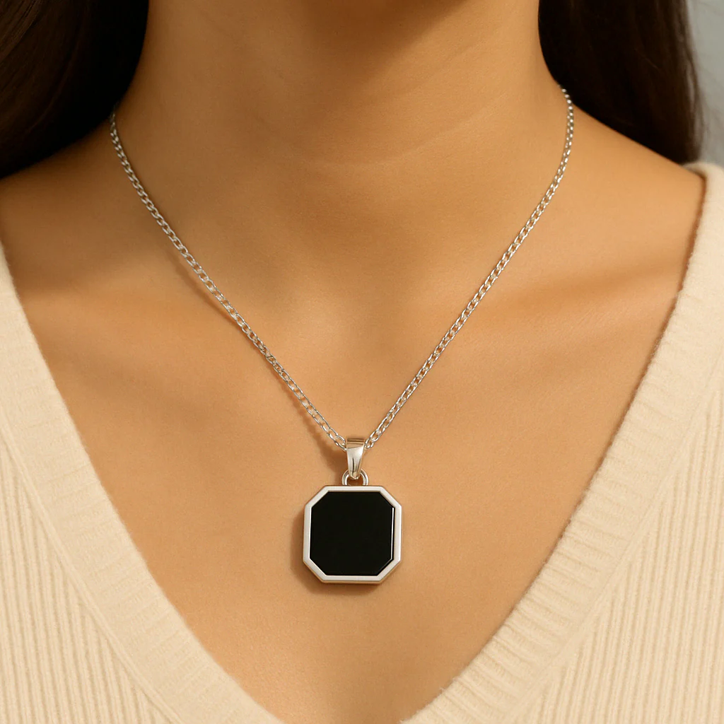 Personalized Heat-Activated Hidden Photo Necklace - Image 4