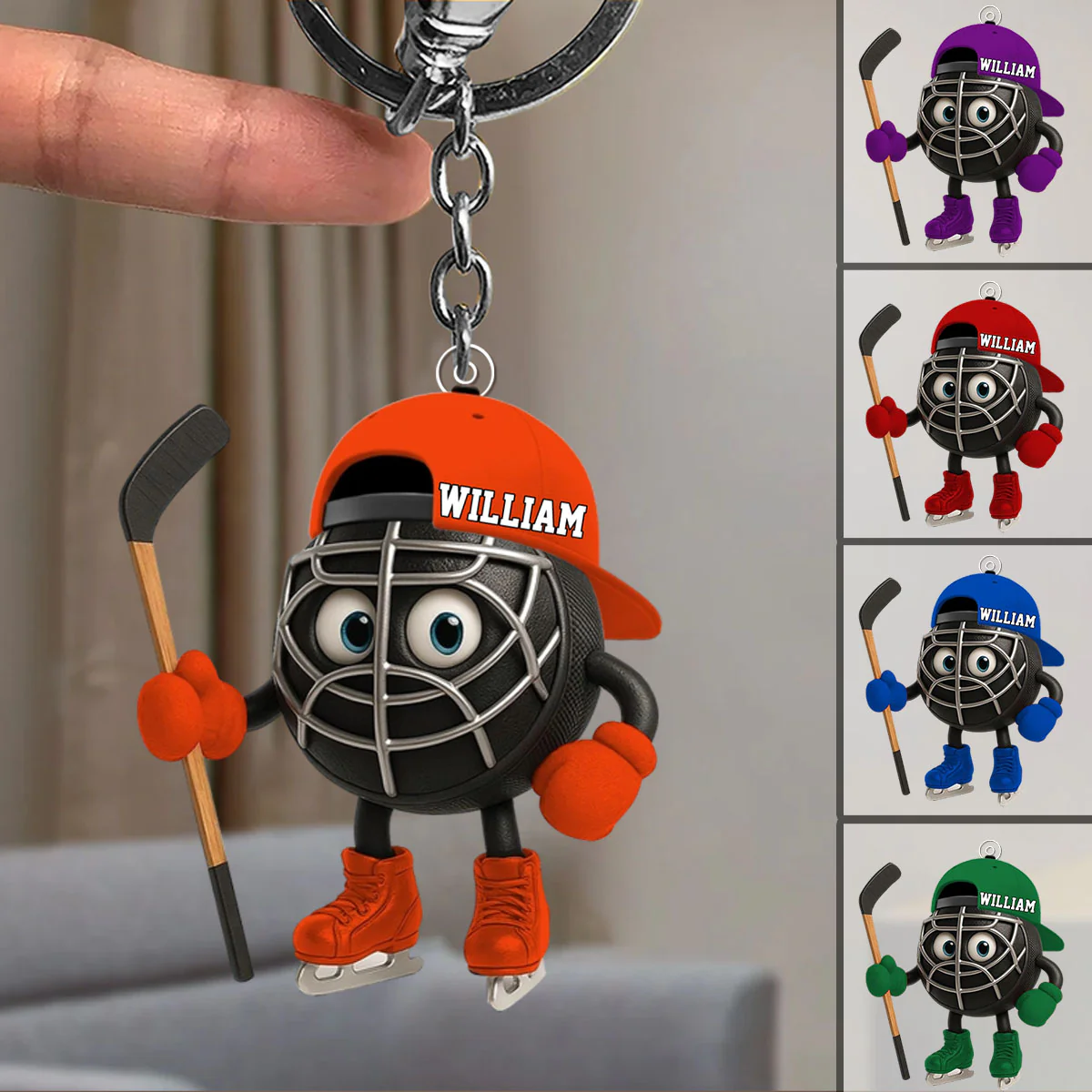 Personalized Hockey Acrylic Keychain Gift For Hockey Lovers - Image 4
