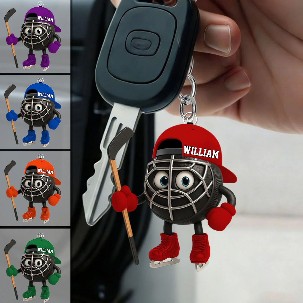 Personalized Hockey Acrylic Keychain Gift For Hockey Lovers - Image 5