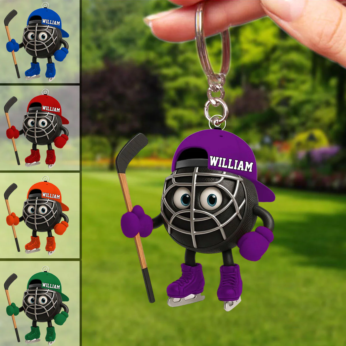 Personalized Hockey Acrylic Keychain Gift For Hockey Lovers - Image 6