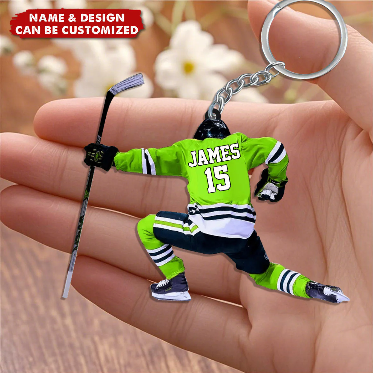Personalized Hockey Keychain For Hockey Players - Image 4