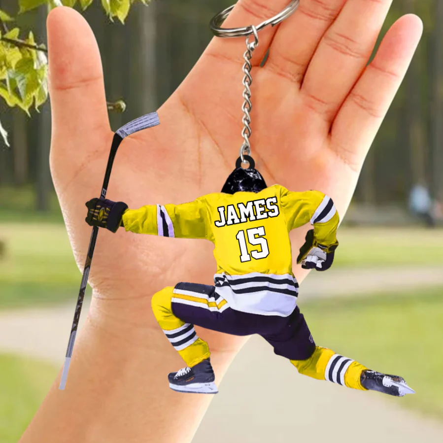 Personalized Hockey Keychain For Hockey Players - Image 5