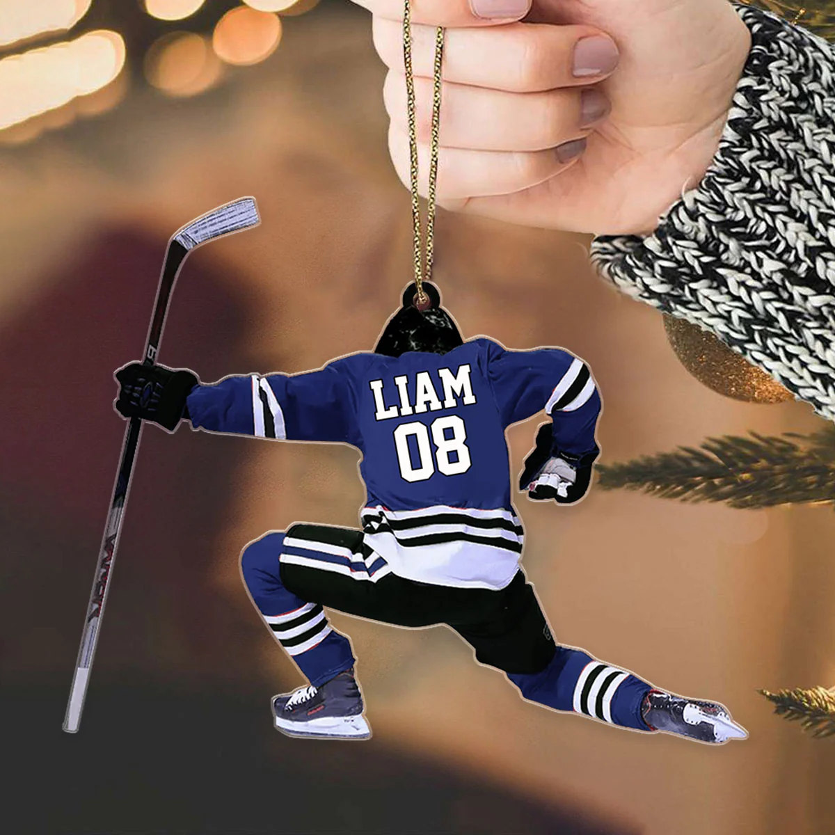 Personalized Hockey Ornament For Hockey Players - Image 3