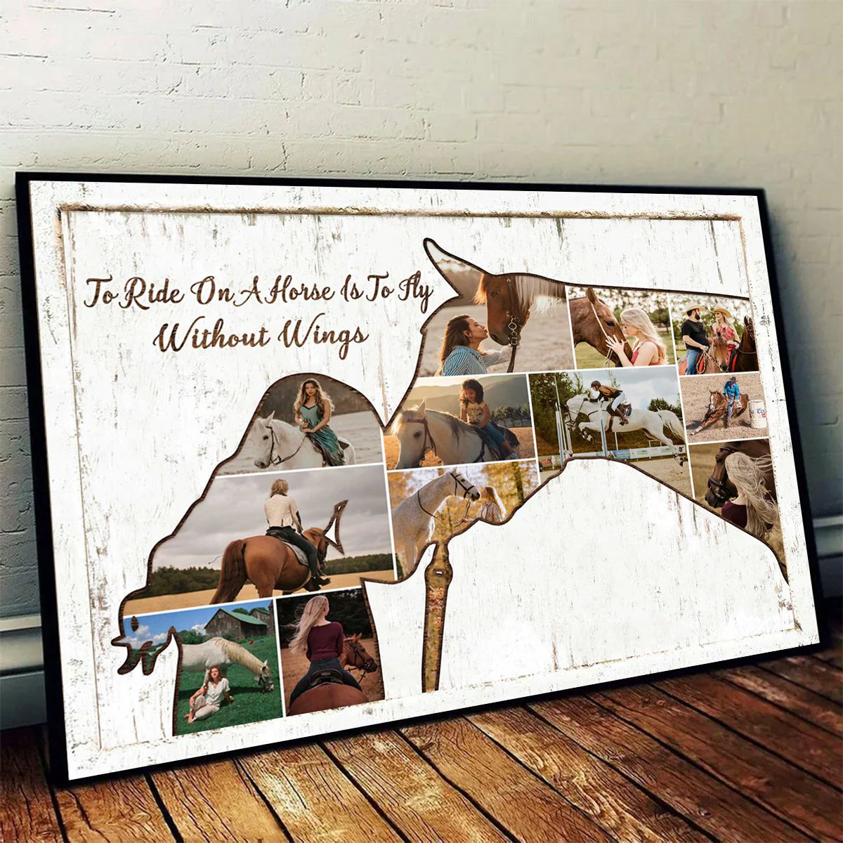 Personalized Horse and Girl Photo Collage, Horse Gifts For Women - Image 4