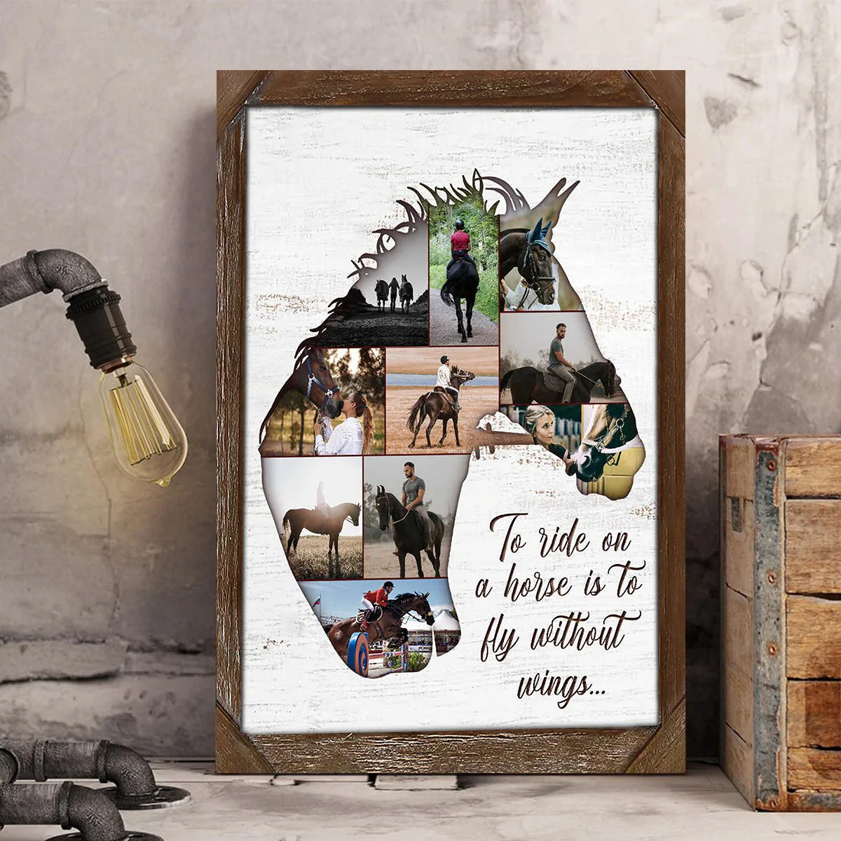 Personalized Horse Collage Photo Poster Gift For Horse Riders, Horse Lover - Image 2