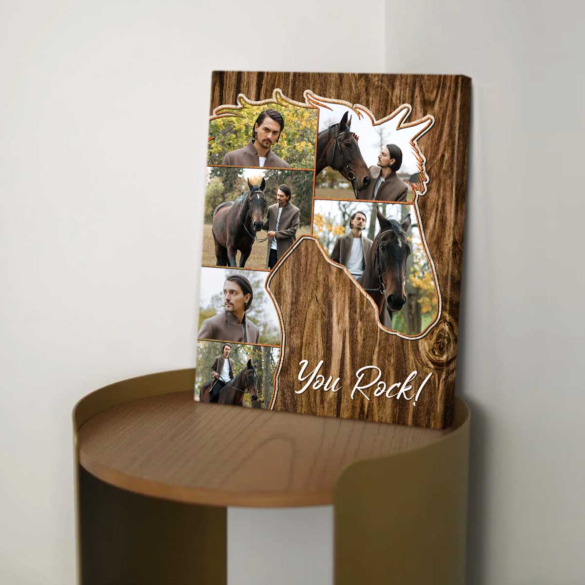 Personalized Horse Head Photo Collage Canvas Gifts For Horse Lover - Image 4