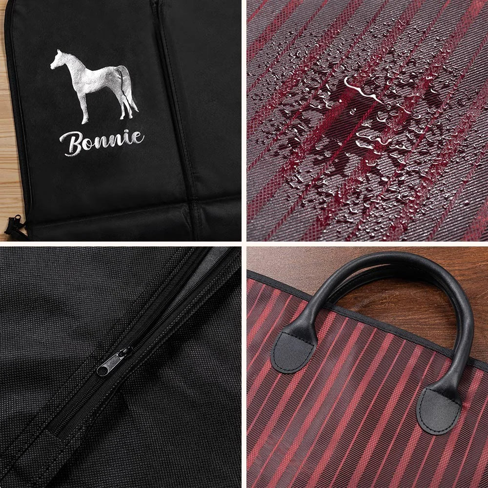 Personalized Horse Pattern Design Waterproof Hanging Garment Bag Travel Accessory - Image 7