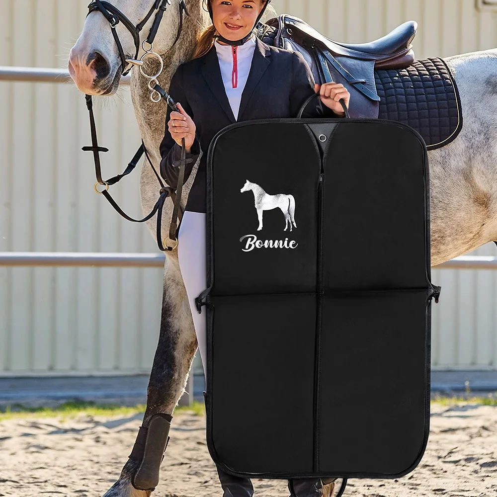 Personalized Horse Pattern Design Waterproof Hanging Garment Bag Travel Accessory - Image 9