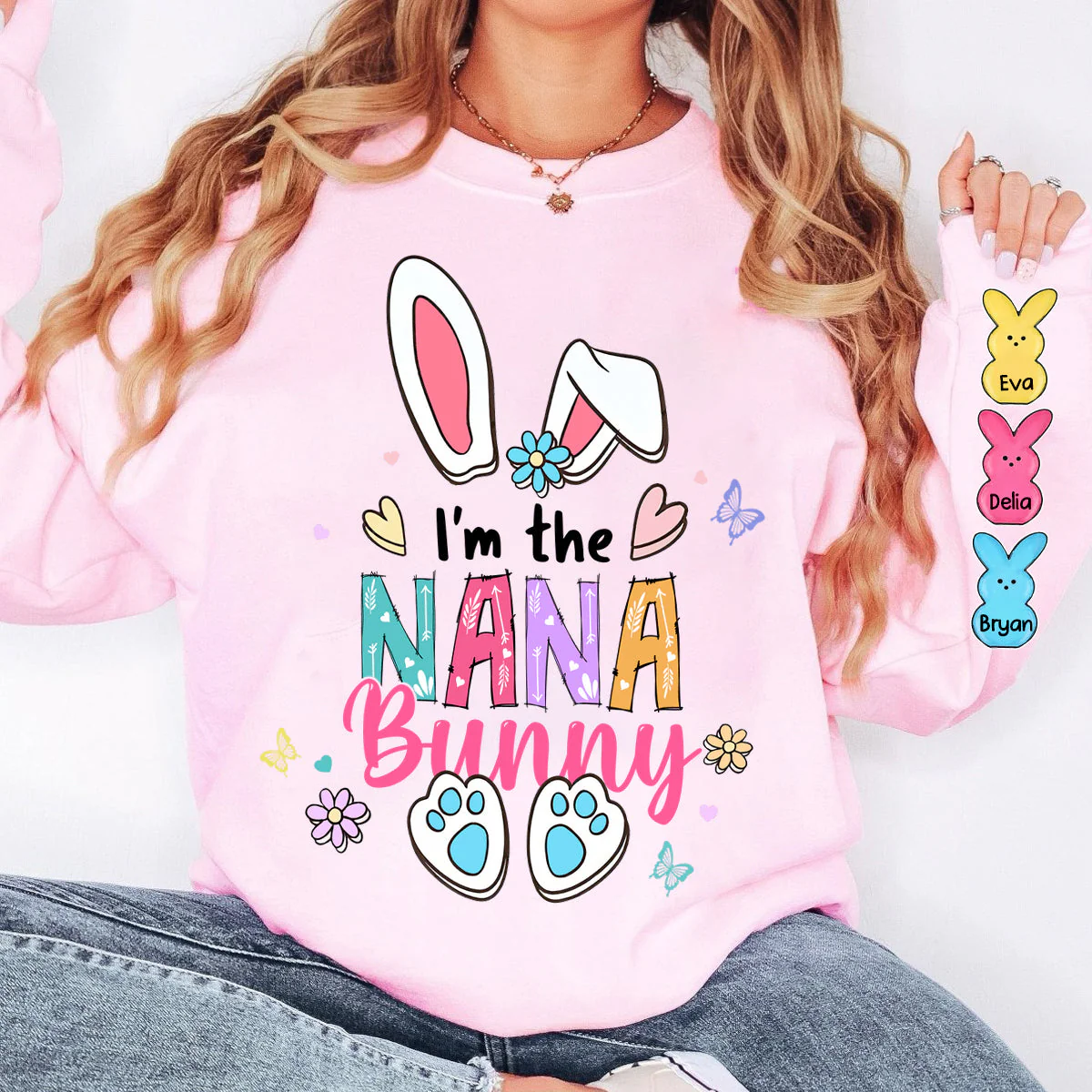 Personalized I Am The Grandma Bunny Printed Standard Sweatshirt Gift For Nana - Image 4