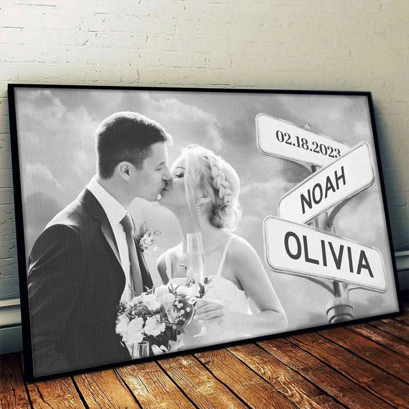 Personalized I Just Need You Couple Photo Poster - Image 2