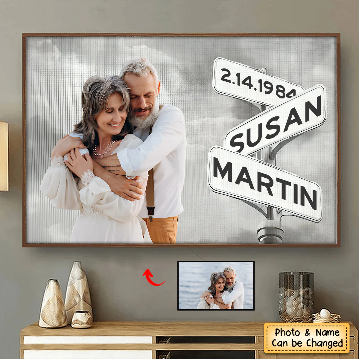 Personalized I Just Need You Couple Photo Poster - Image 3