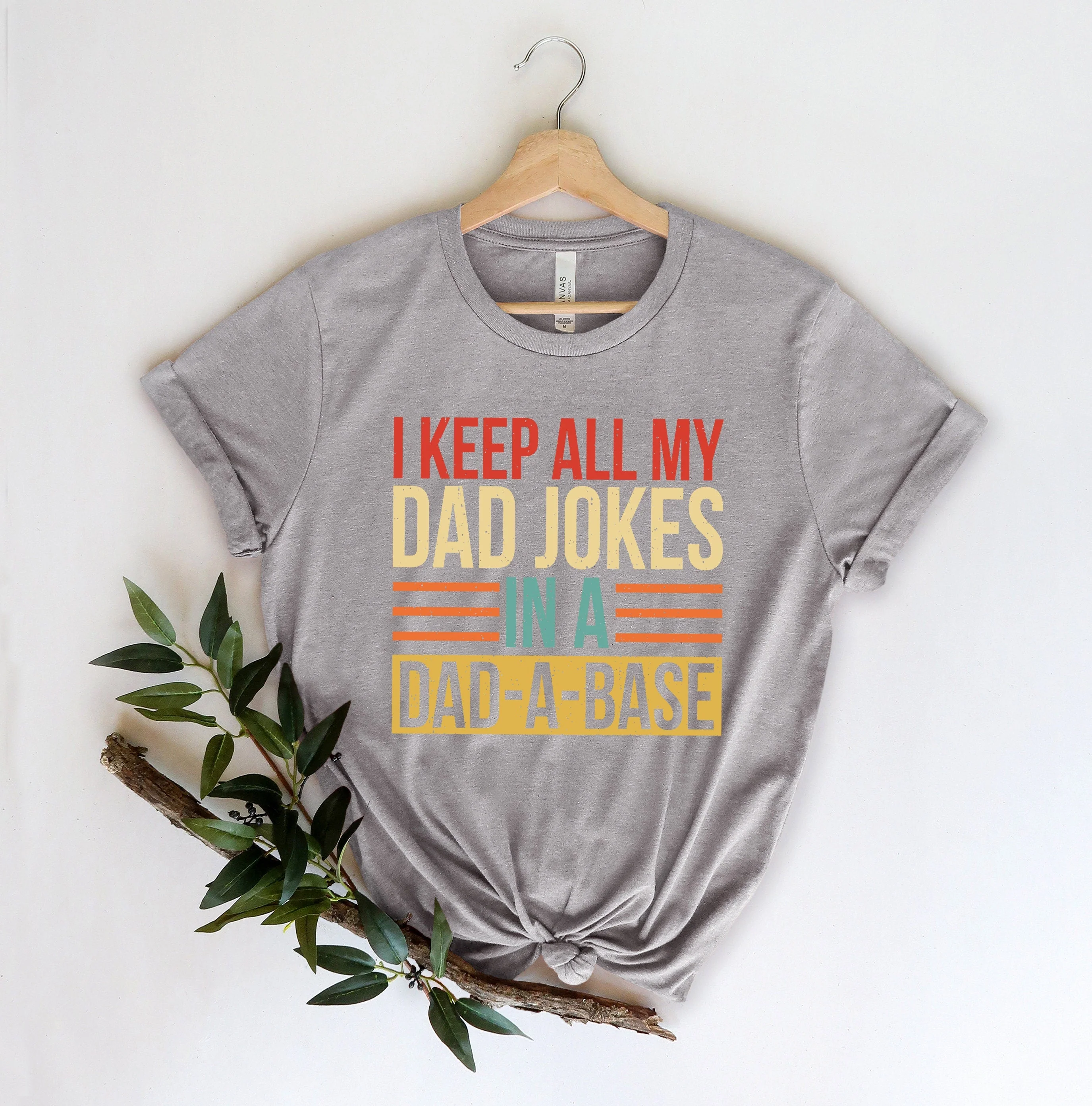 Personalized I Keep All My Dad Jokes In A Dad-a-base T-shirt - Image 4