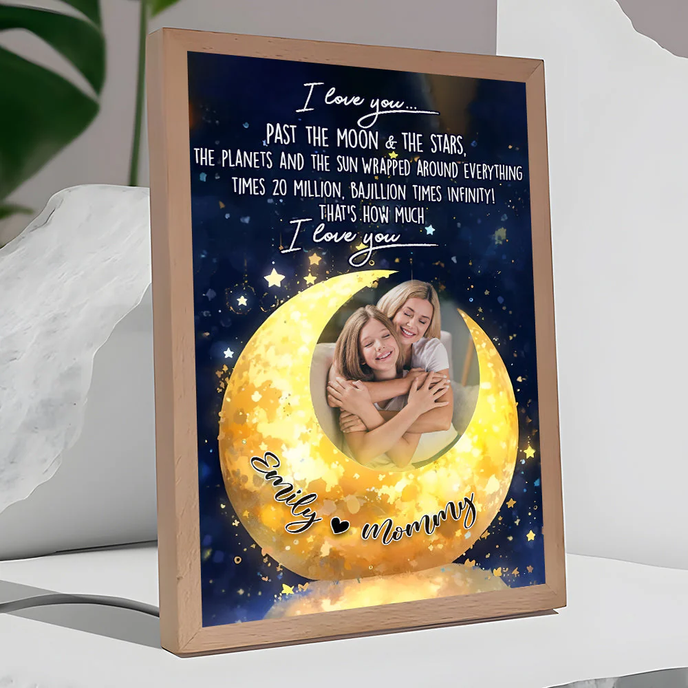 Personalized I Love You Past The Moon Canvas - Image 5