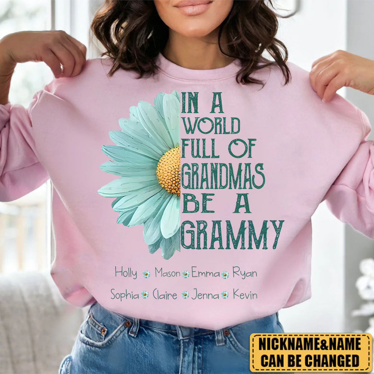 Personalized In a World Full Of Grandmas Be A Mimi Sweatshirt - Image 6