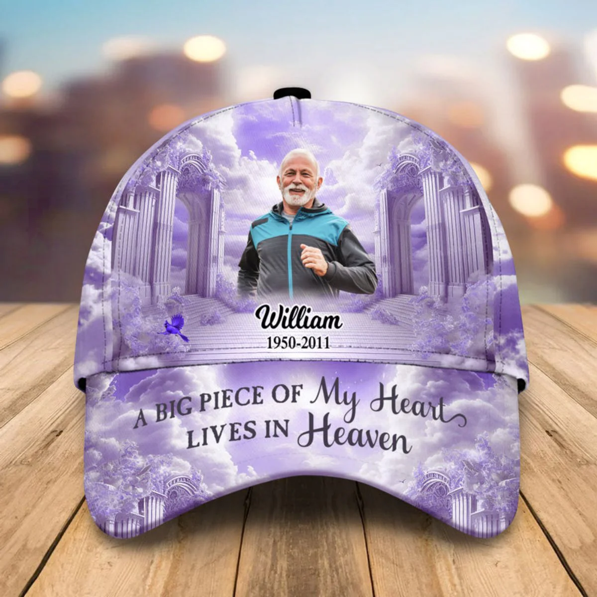 Personalized In Loving Memory Heaven Gate Sky Cap - Image 3