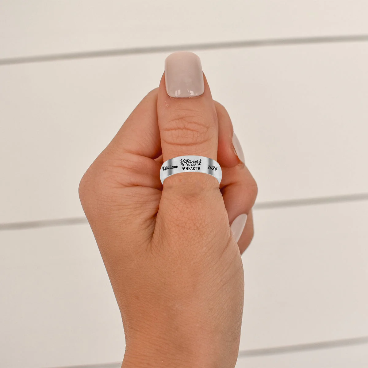 Personalized in loving memory keepsake Ring - Image 2