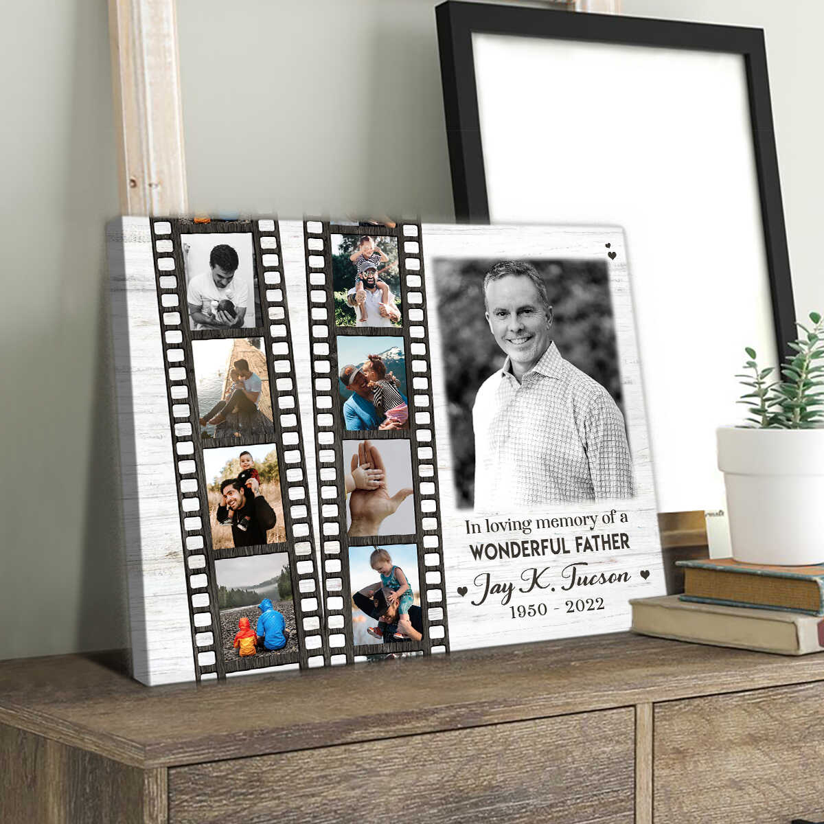 Personalized In Loving Memory Memorial Photo Canvas Print, Gift For Loss Of Loved One - Image 3