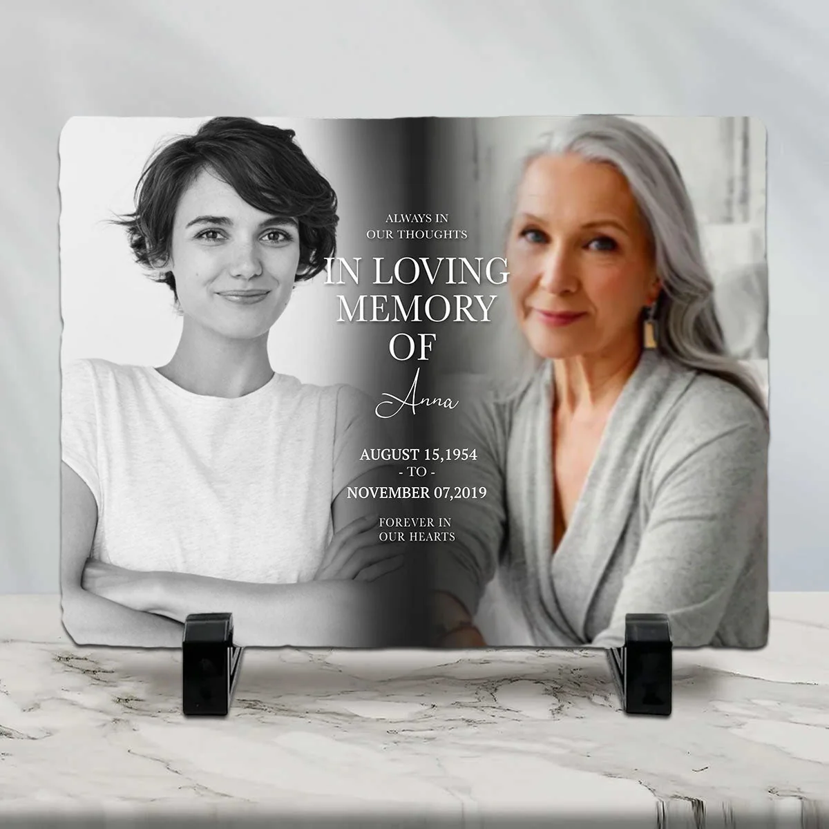Personalized In Loving Memory Photo Memorial Stone - Image 2