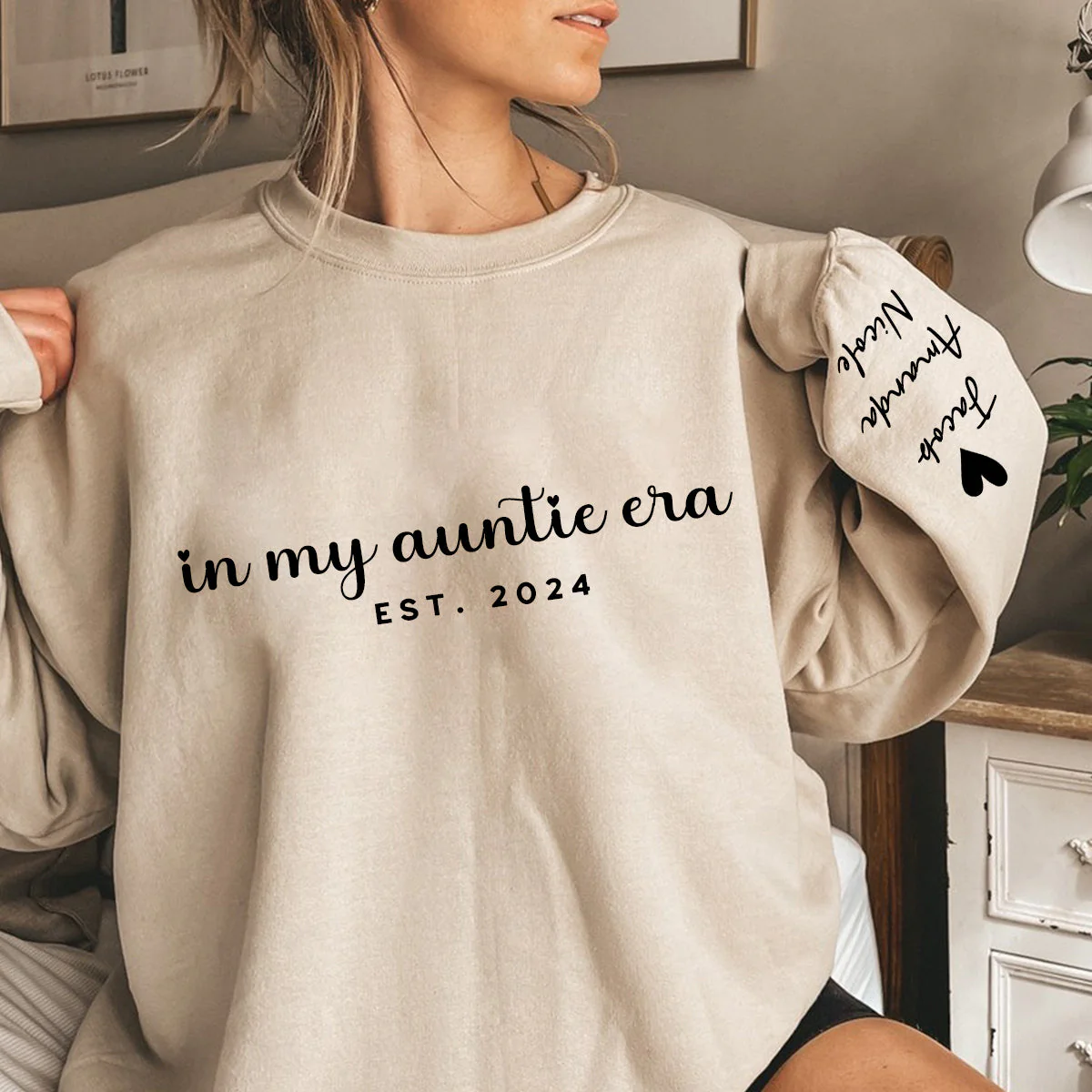 Personalized In My Auntie Era Grandma Era Sweatshirt - Image 4
