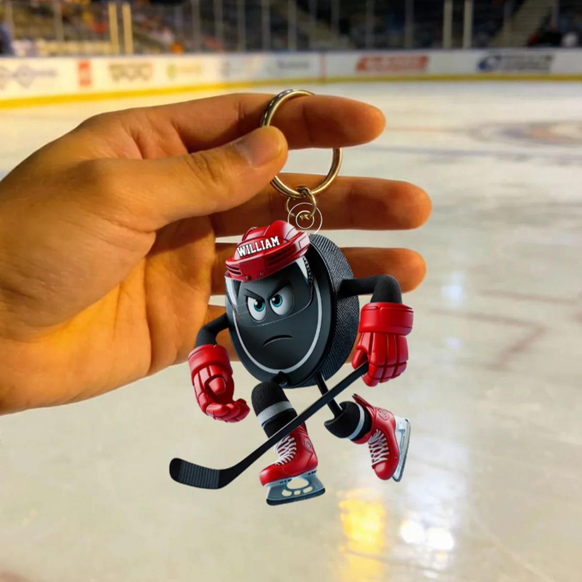 Personalized Inspirational Ice Hockey Keychain Gift For Hockey Players Lover - Image 2