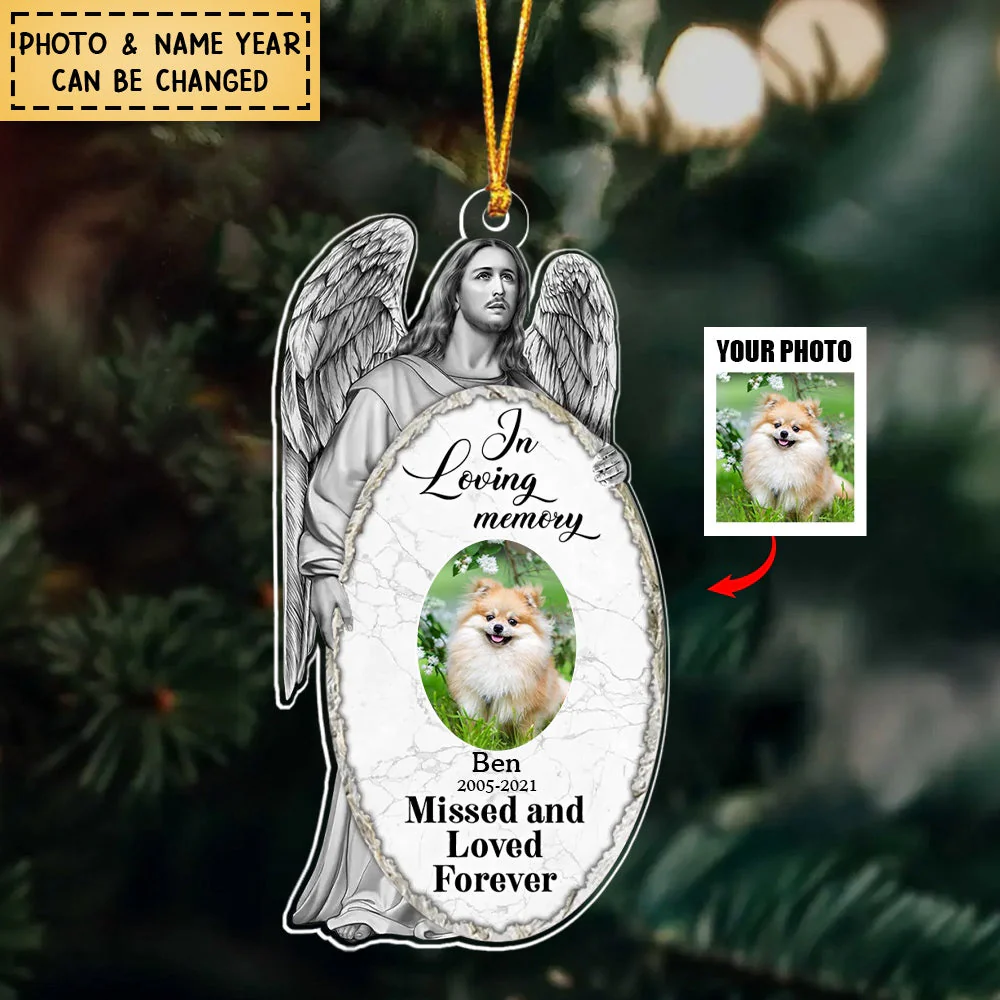 Personalized Jesus Christ Memorial Acrylic Ornament - Image 2