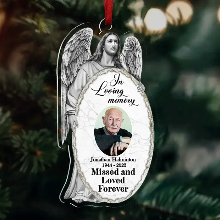 Personalized Jesus Christ Memorial Acrylic Ornament - Image 3