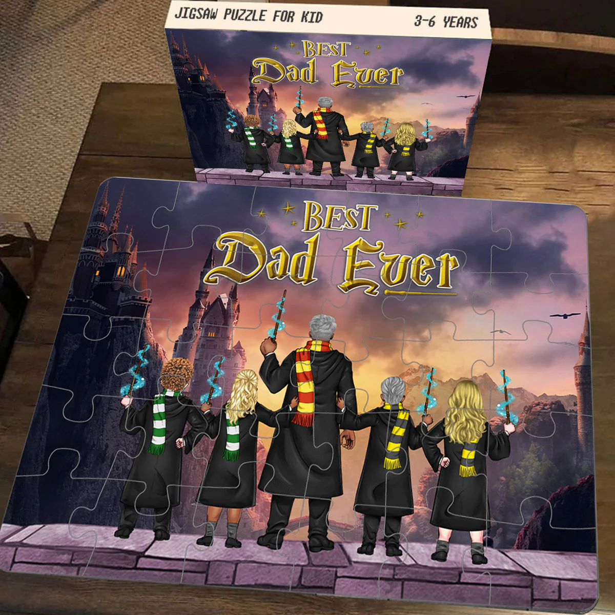 Personalized Jigsaw Puzzles Of Magic castle For Father's Day - Image 4