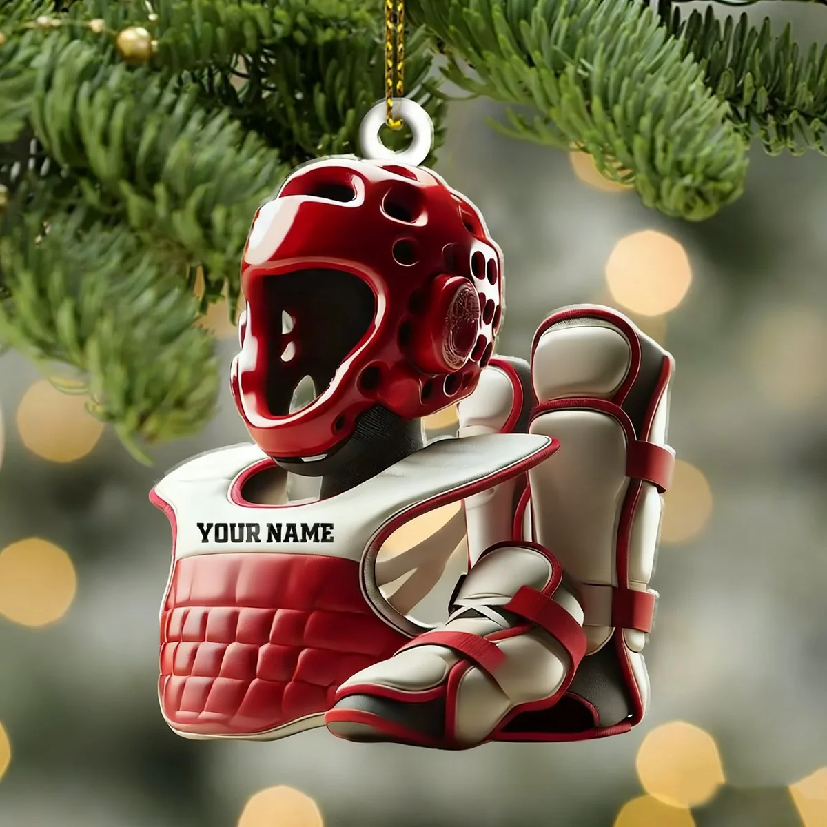 Personalized Karate Ornament Karate Lover Christmas Gift - Image 4