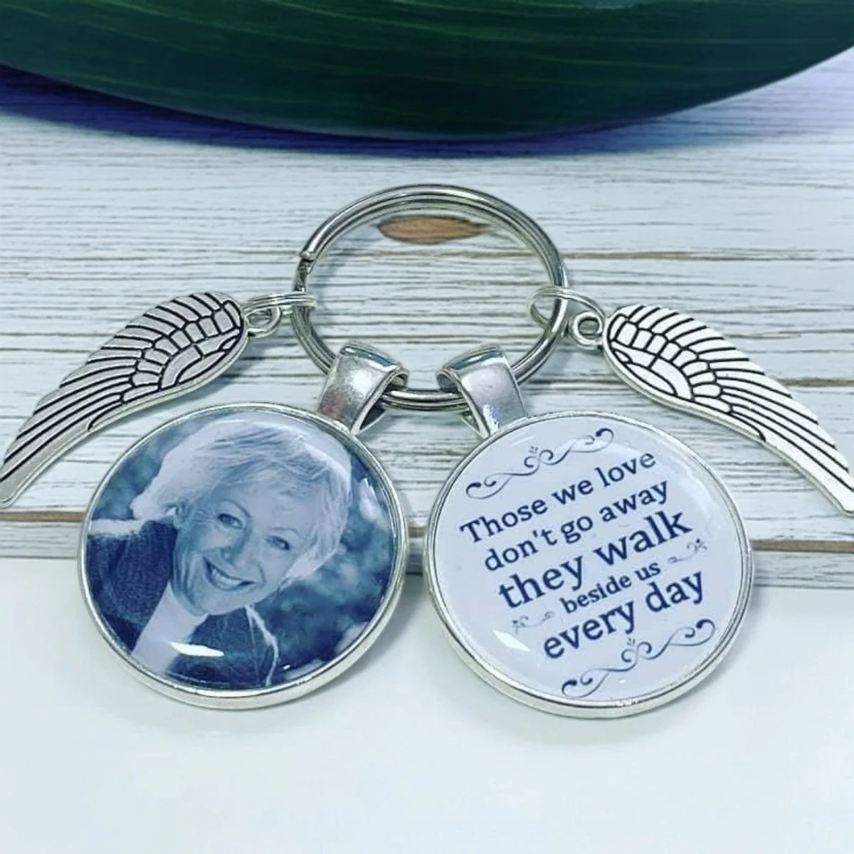 Personalized Keychain Lost Loved Ones Family Loss Memorial Remembrance - Image 2