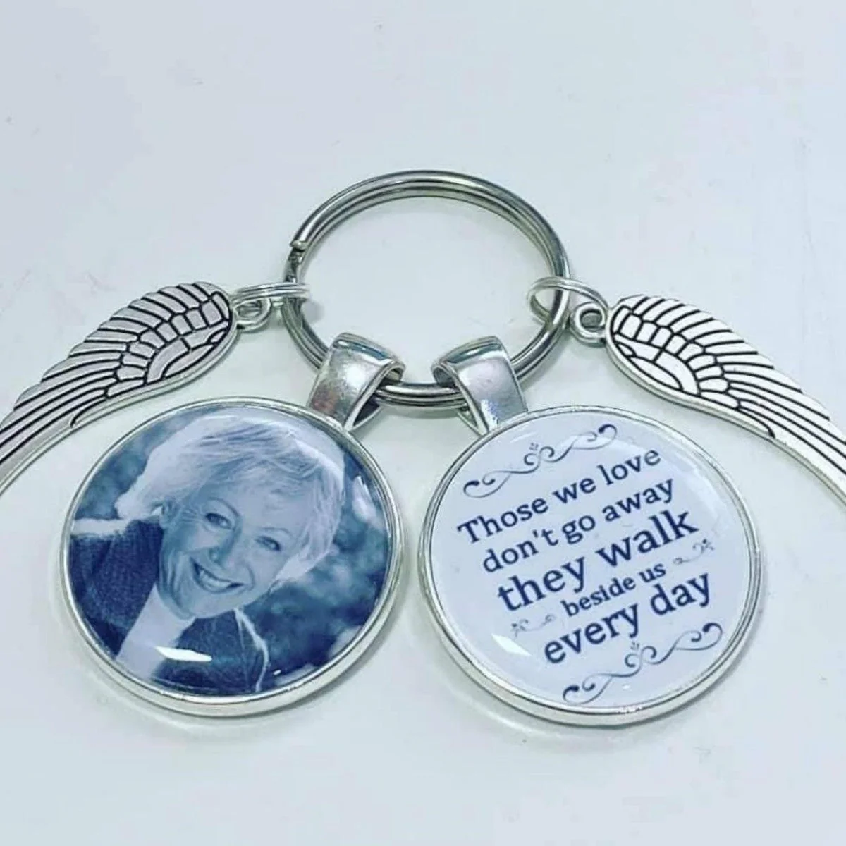 Personalized Keychain Lost Loved Ones Family Loss Memorial Remembrance - Image 4