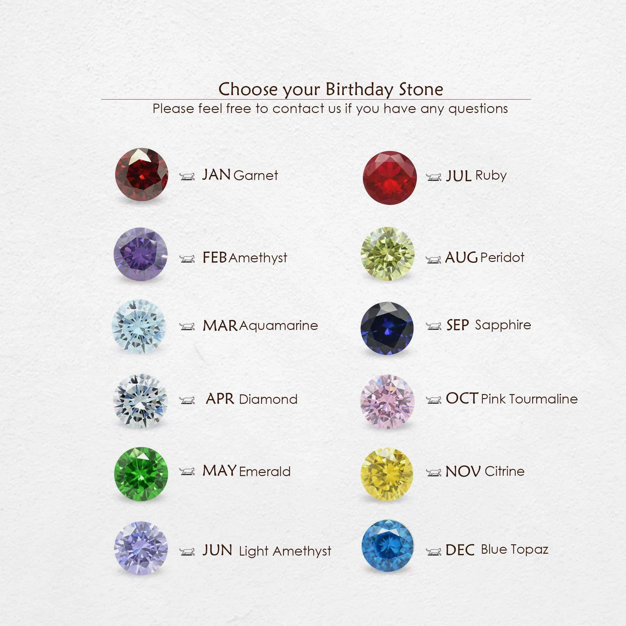 Personalized Leaf Birthstone Necklace, Grandma Mother Gift - Image 6