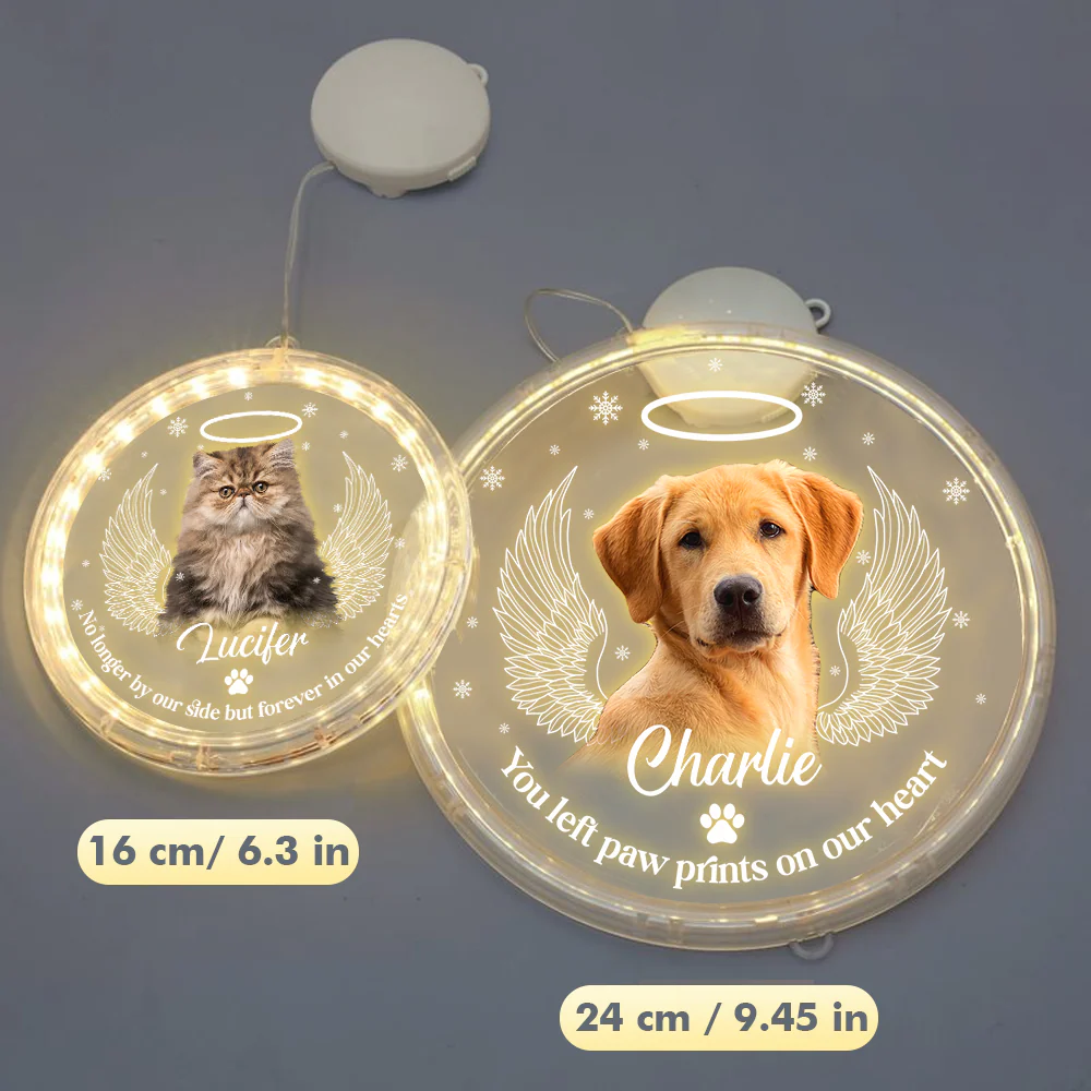 Personalized Led Acrylic Ornament  Memorial Gift For Pet Lovers - Image 3