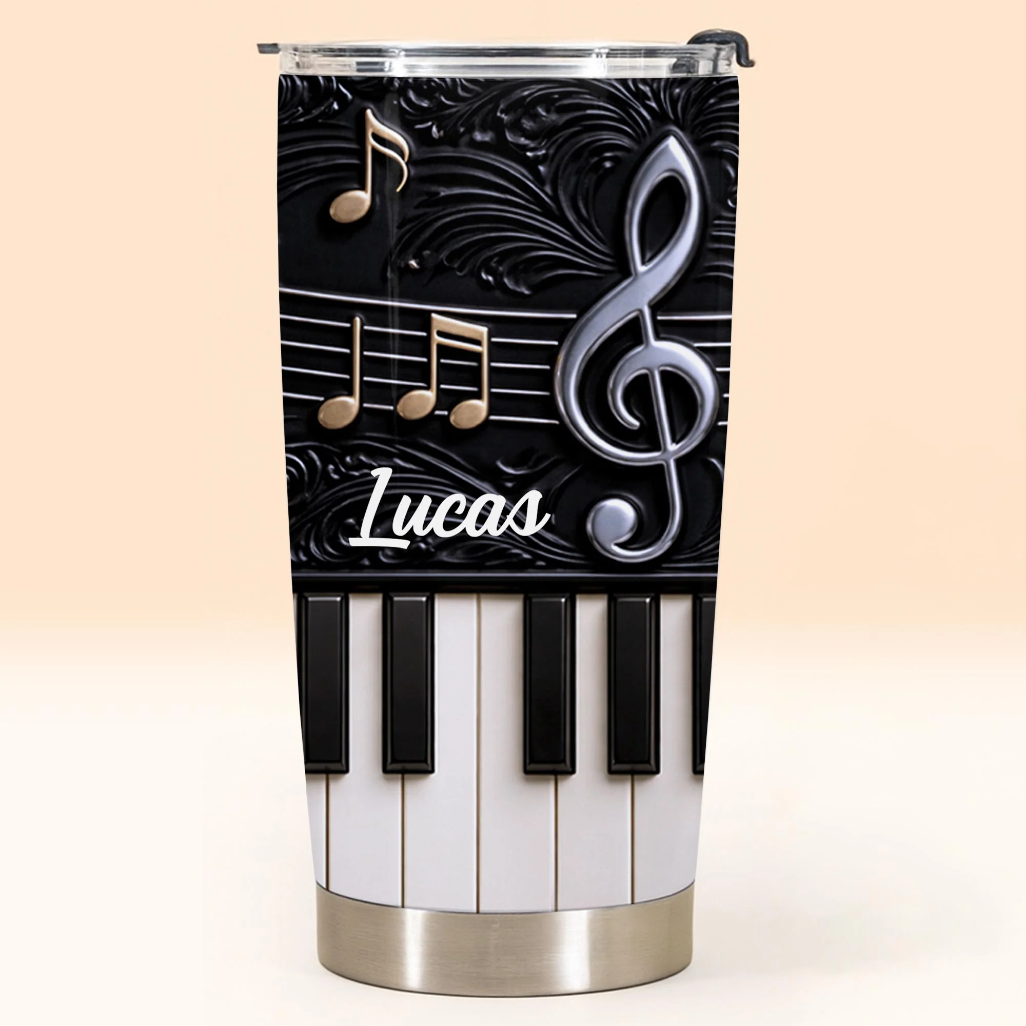 Personalized Life Is Better With Music Tumbler, Gift For Music and Piano lovers - Image 2