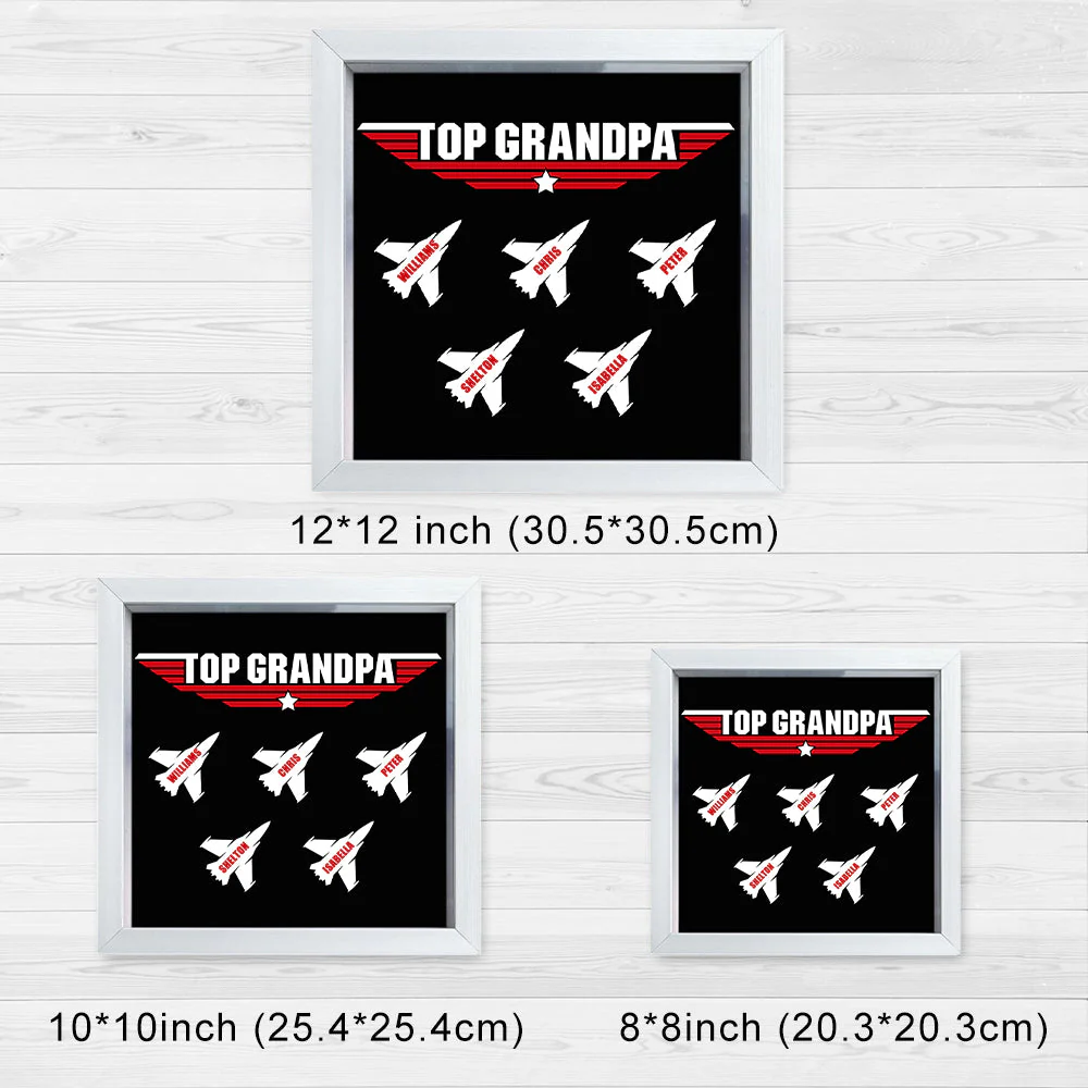 Personalized Light Shadow Box-Top Grandpa/Dad - Image 6