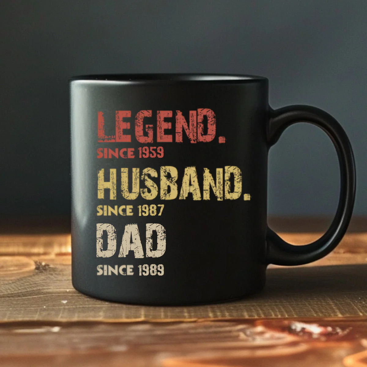 Personalized Like A Dad Just More Squatchy Black Mug - Image 3