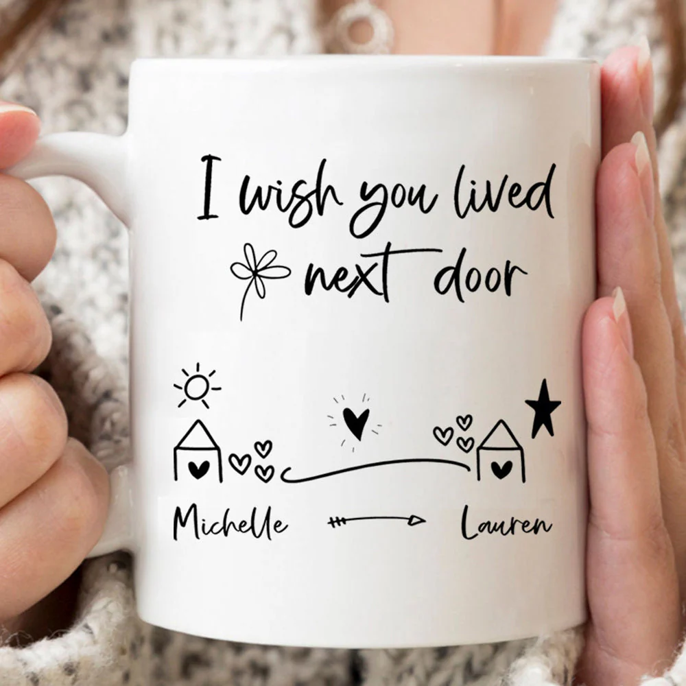 Personalized Long Distance Best Friend Bestie Mug - Image 2