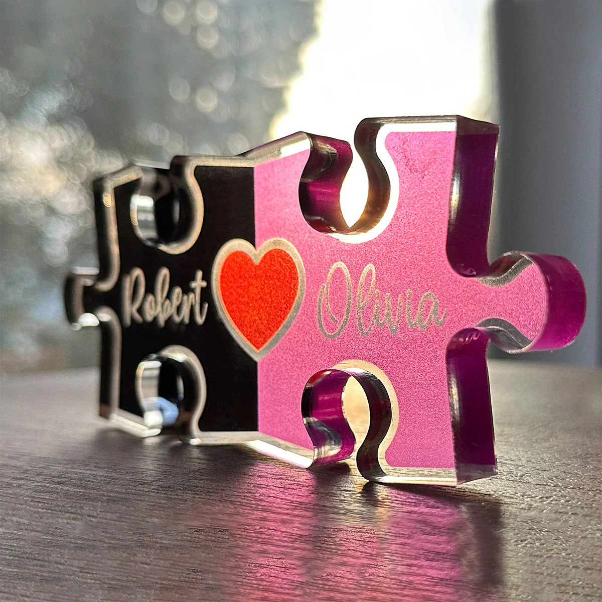 Personalized Love Keepsake-Puzzle Name Sign for Couples, Romantic Gift for Her Him - Image 4