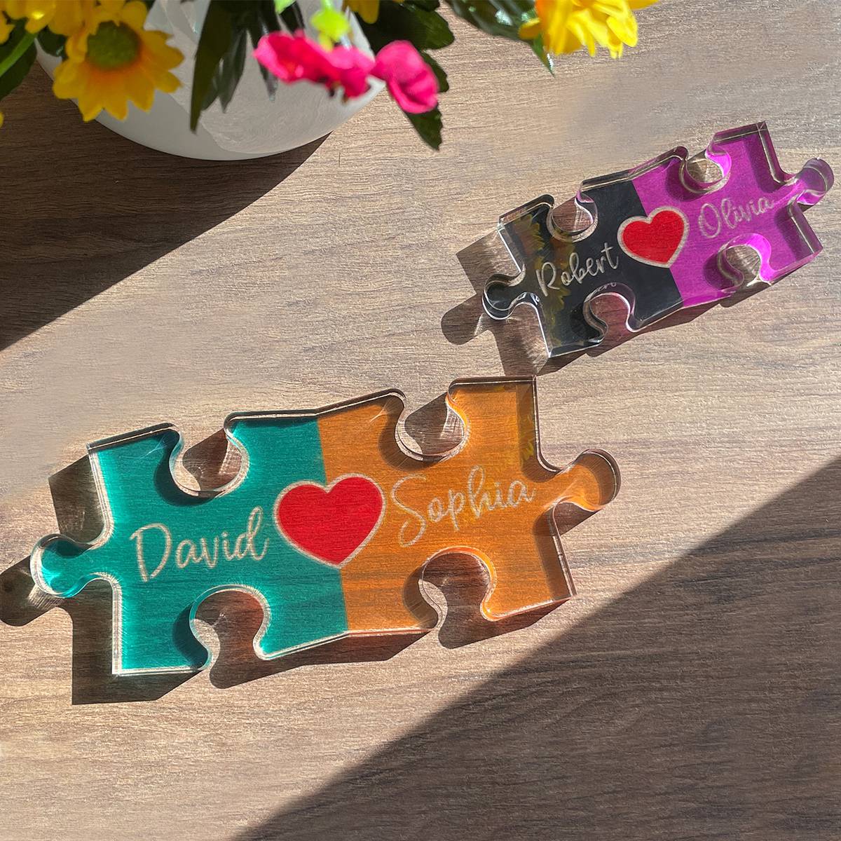 Personalized Love Keepsake-Puzzle Name Sign for Couples, Romantic Gift for Her Him - Image 6