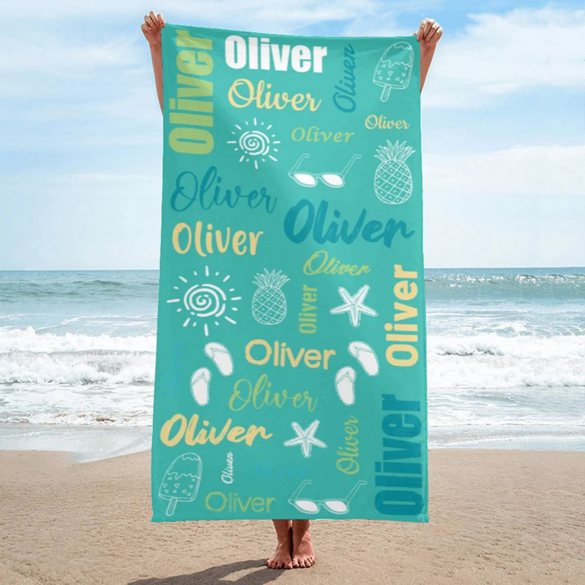 Personalized Lovely Summer & Beach Towel - Image 6