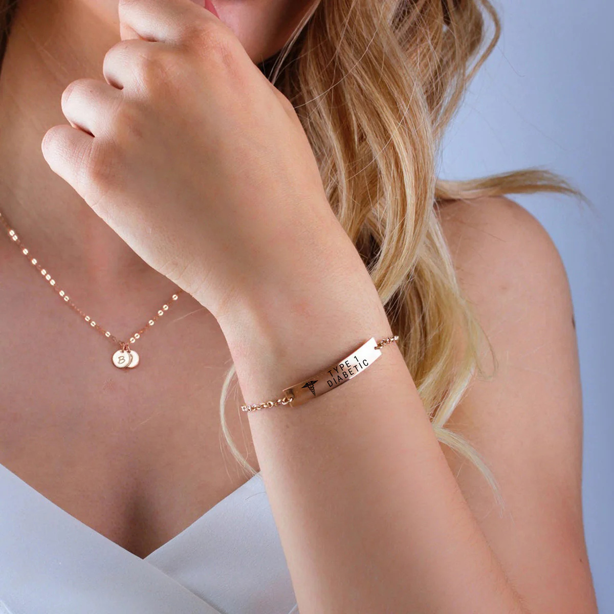 Personalized Medical Alert Heath Care Medical ID Bracelet - Image 10