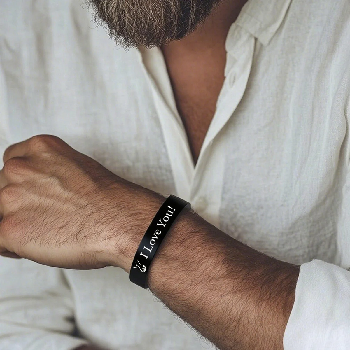Personalized Memorial Bracelet with Custom Photo & Engraving â "In Loving Memory" Gift - Image 5