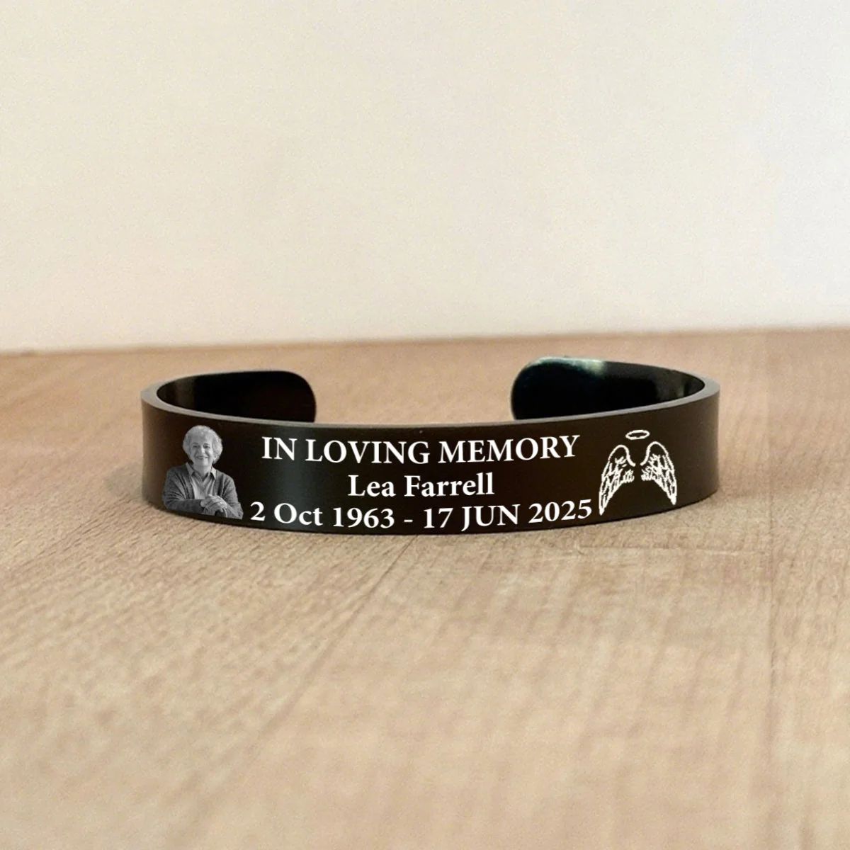 Personalized Memorial Bracelet with Custom Photo & Engraving â "In Loving Memory" Gift - Image 6